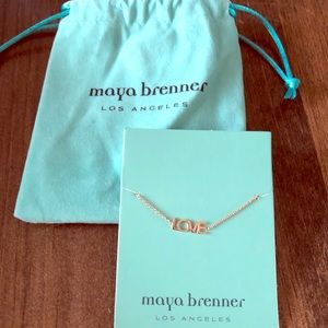 Maya Brenner “love” bracelet, Rose gold